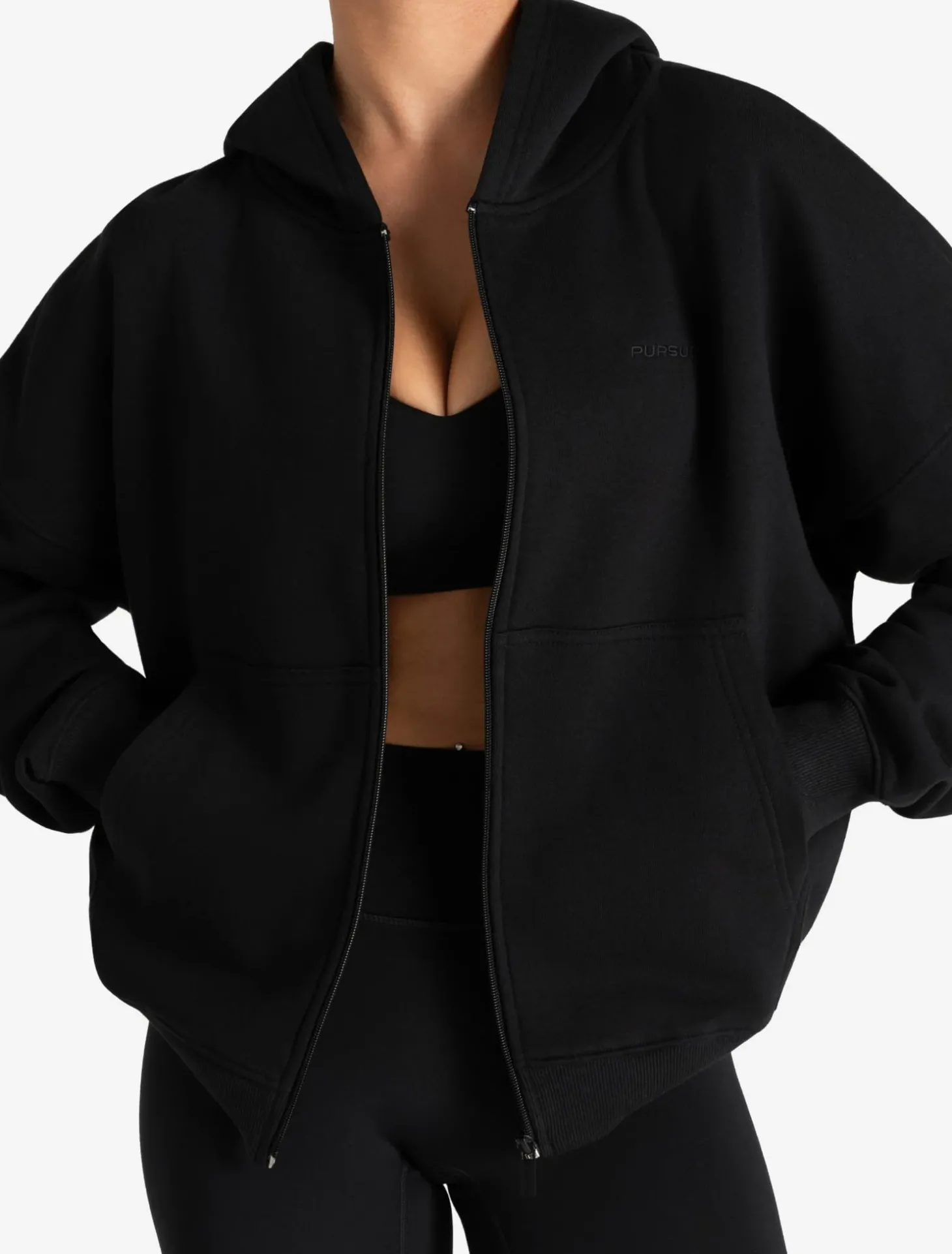 Core Zip Hoodie Black