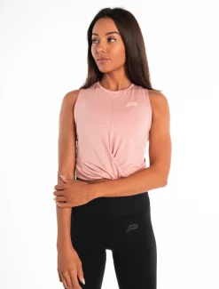 Crossover Vest Dusky Pink