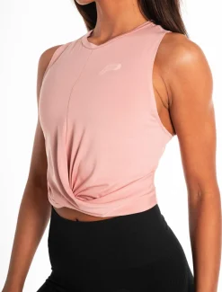 Crossover Vest Dusky Pink