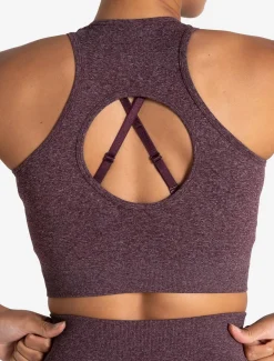 Form Seamless Crop Tank Cherry Marl