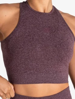 Form Seamless Crop Tank Cherry Marl