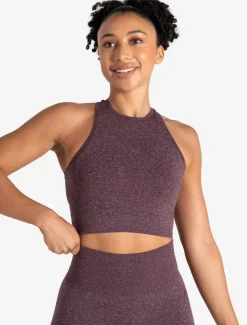 Form Seamless Crop Tank Cherry Marl
