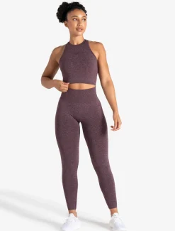 Form Seamless Crop Tank Cherry Marl