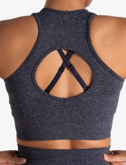 Form Seamless Crop Tank Navy Marl