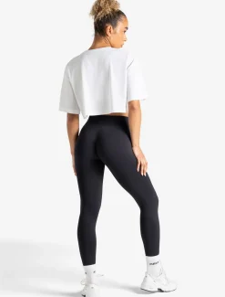 Graphic Crop T-Shirt White