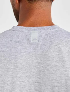 Graphic Drop Arm Tank Grey Marl