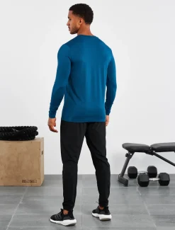 Hybrid Everyday Long Sleeve Blue Marl