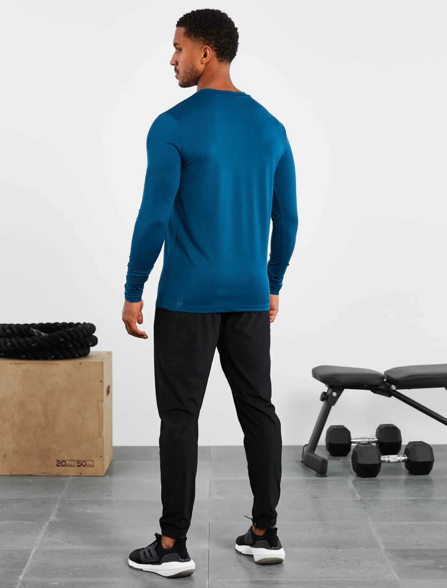 Hybrid Everyday Long Sleeve Blue Marl