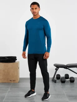 Hybrid Everyday Long Sleeve Blue Marl