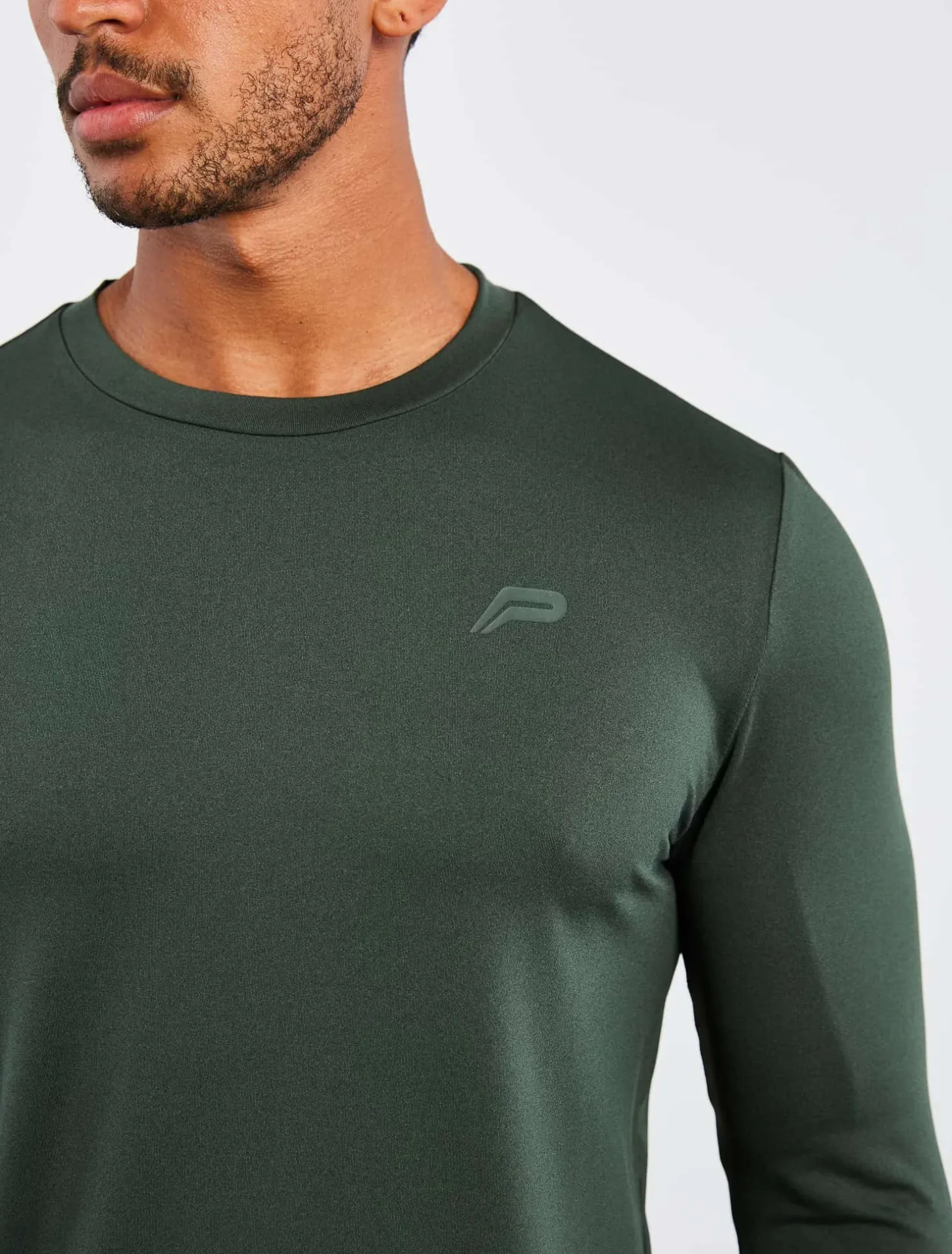 Hybrid Everyday Long Sleeve Olive Marl