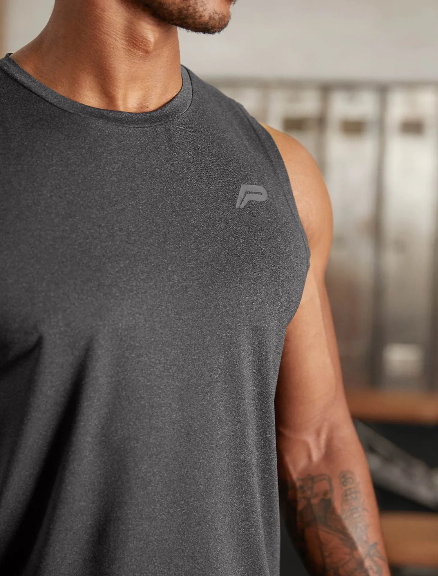 Hybrid Everyday Tank Black Marl