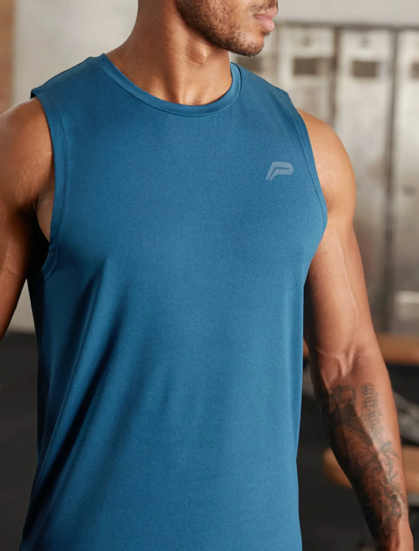 Hybrid Everyday Tank Blue Marl