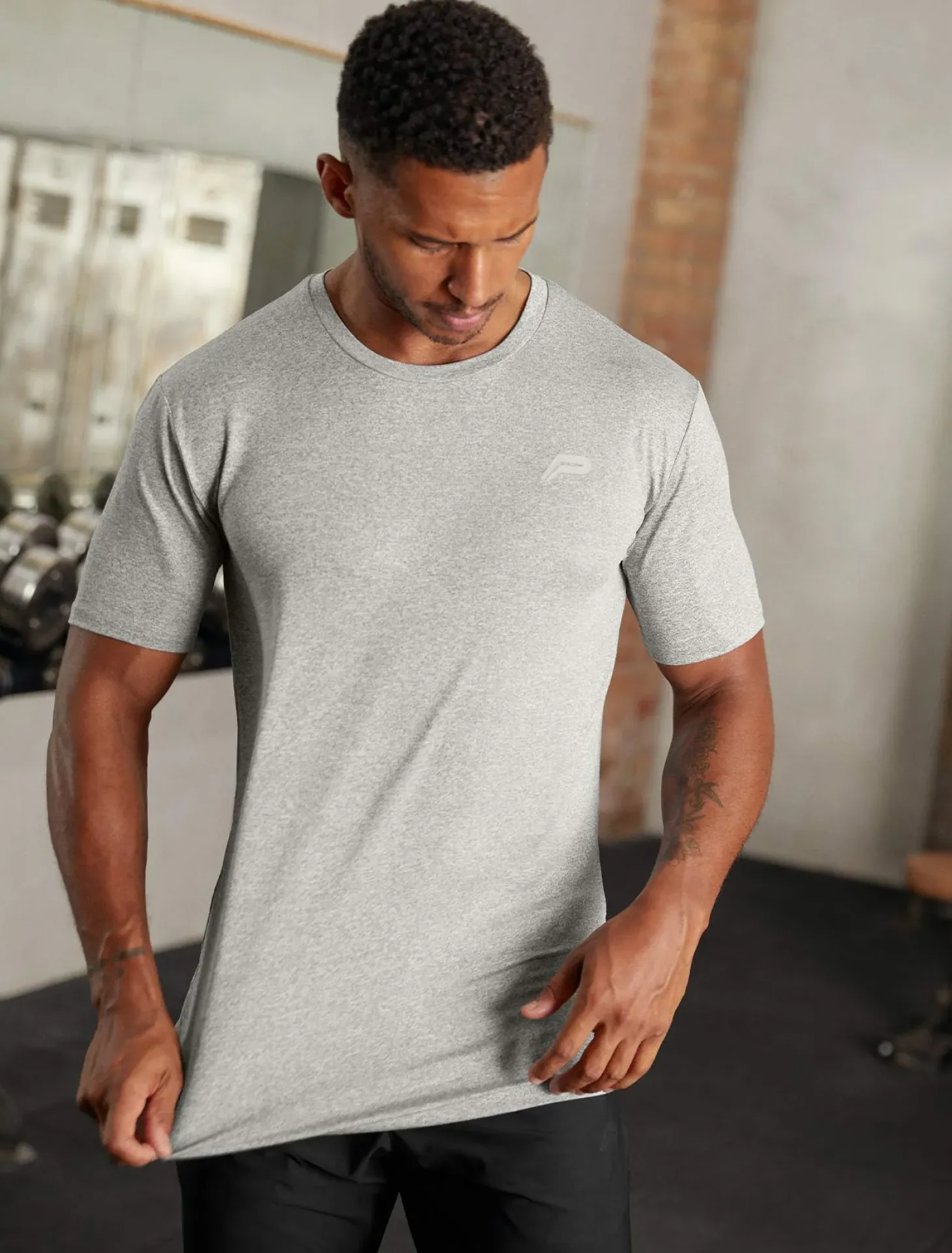 Hybrid Everyday T-Shirt Grey Marl