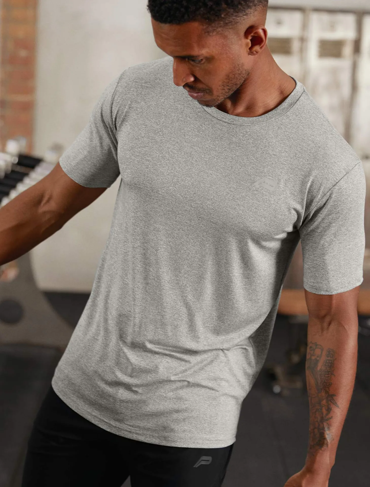 Hybrid Everyday T-Shirt Grey Marl