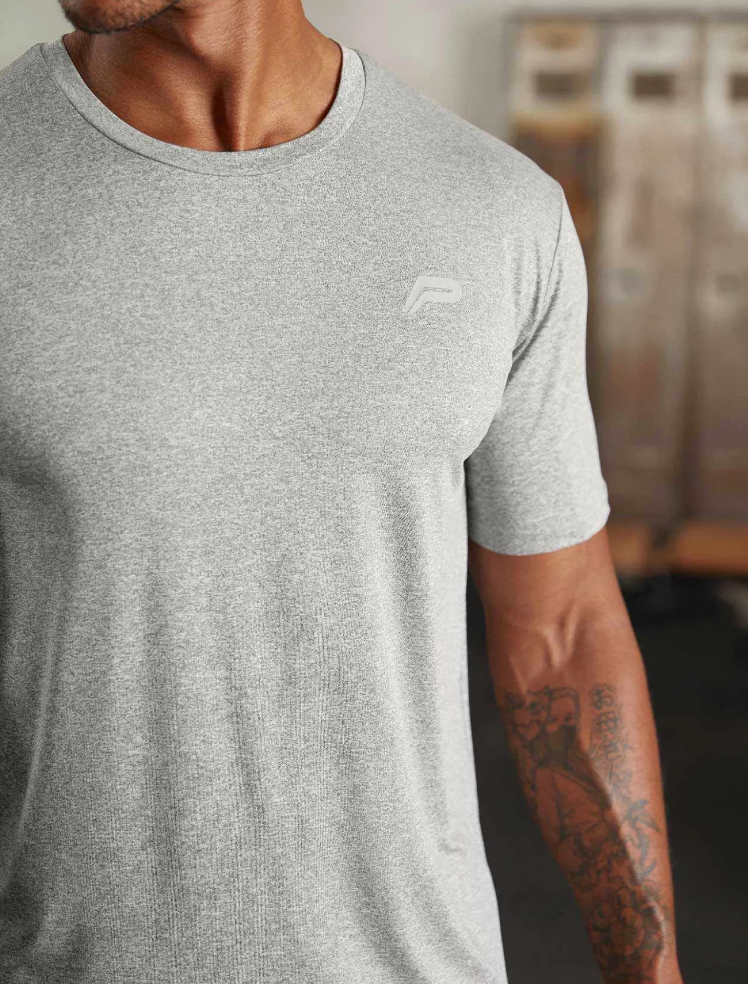 Hybrid Everyday T-Shirt Grey Marl
