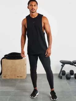 Icon Drop Arm Tank Black