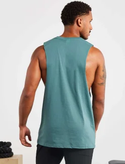 Icon Drop Arm Tank Teal