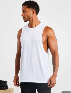 Icon Drop Arm Tank White