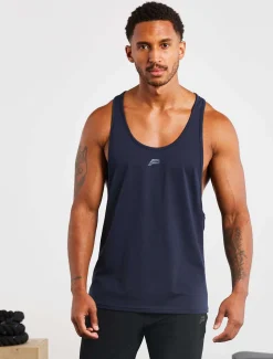 Icon Stringer Vest Navy