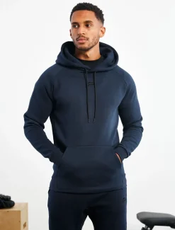 Icon Tapered Hoodie Dark Navy