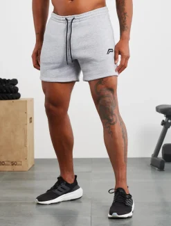 Icon Tapered Shorts Heather Grey