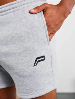 Icon Tapered Shorts Heather Grey