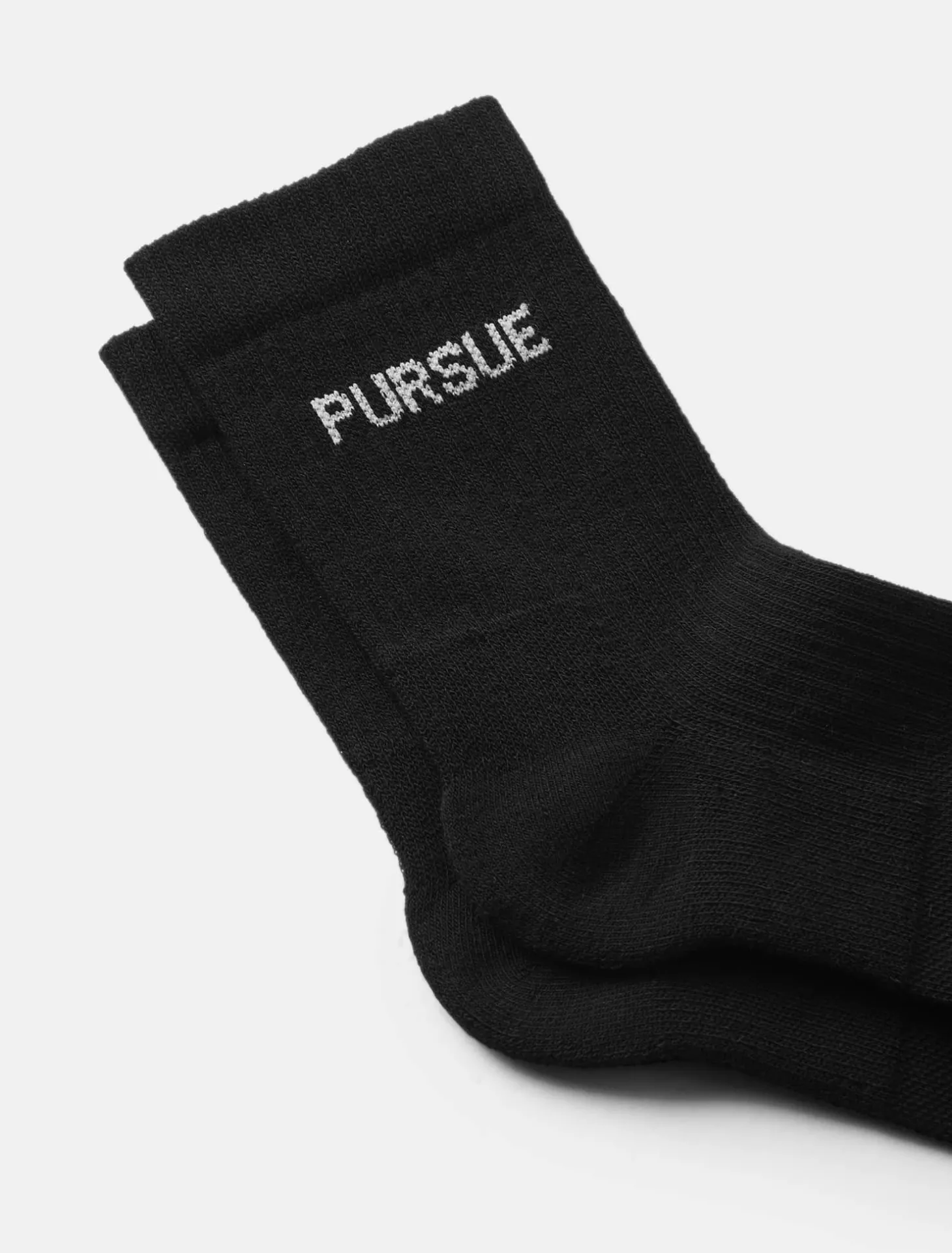 Jacquard Quarter Socks Black (Unisex)