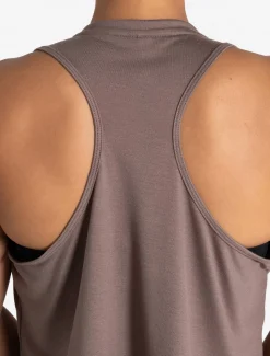Lightweight Crop Gym Tank Neutral Brown