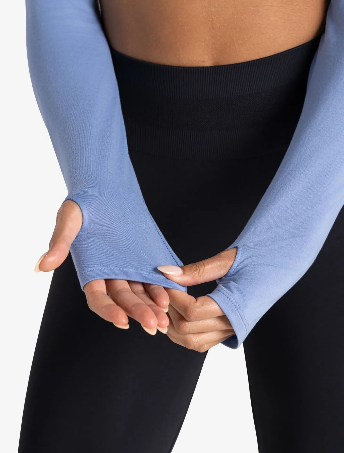 Long Sleeve Shrug Blue