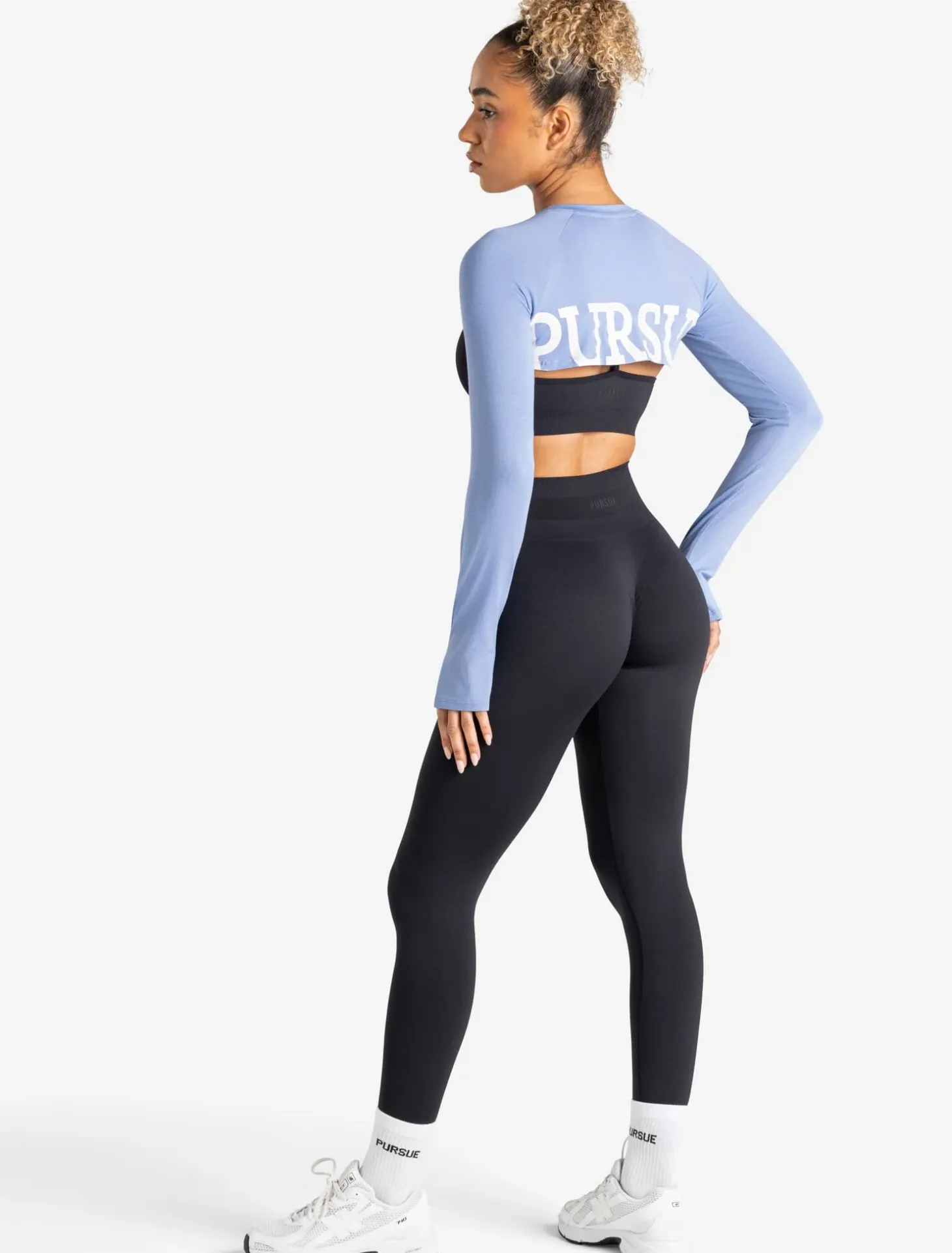 Long Sleeve Shrug Blue