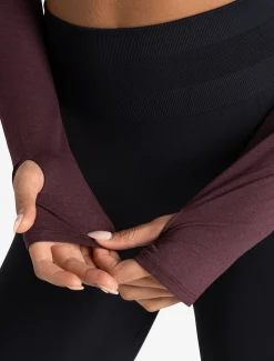 Long Sleeve Shrug Raisin