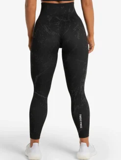 Marble Seamless Leggings Black