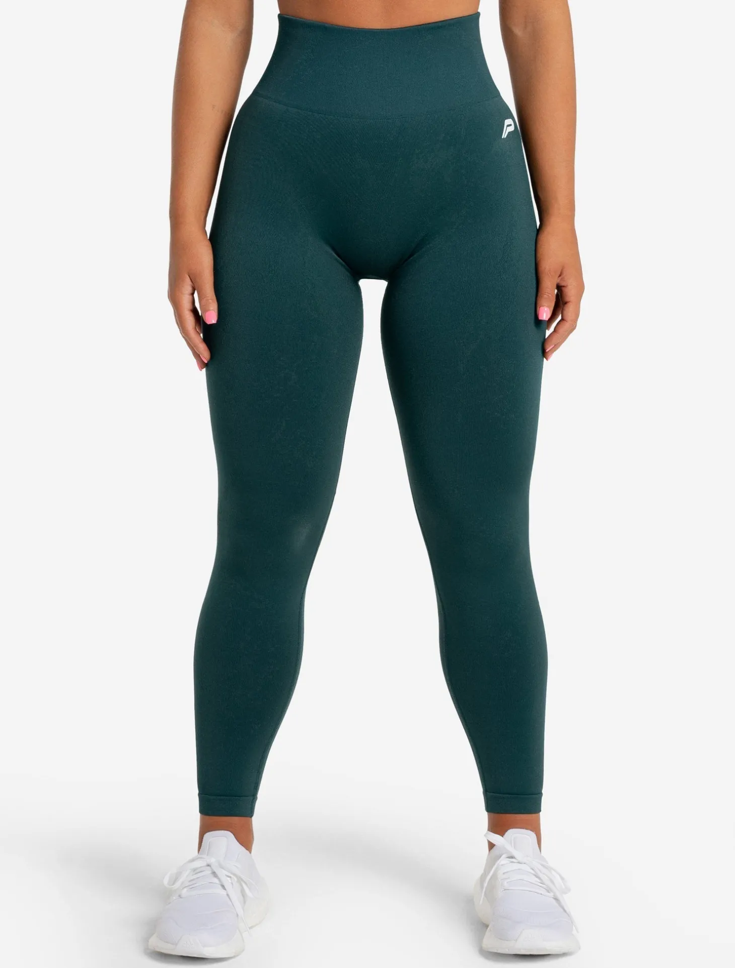 Marble Seamless Leggings Dark Emerald Green