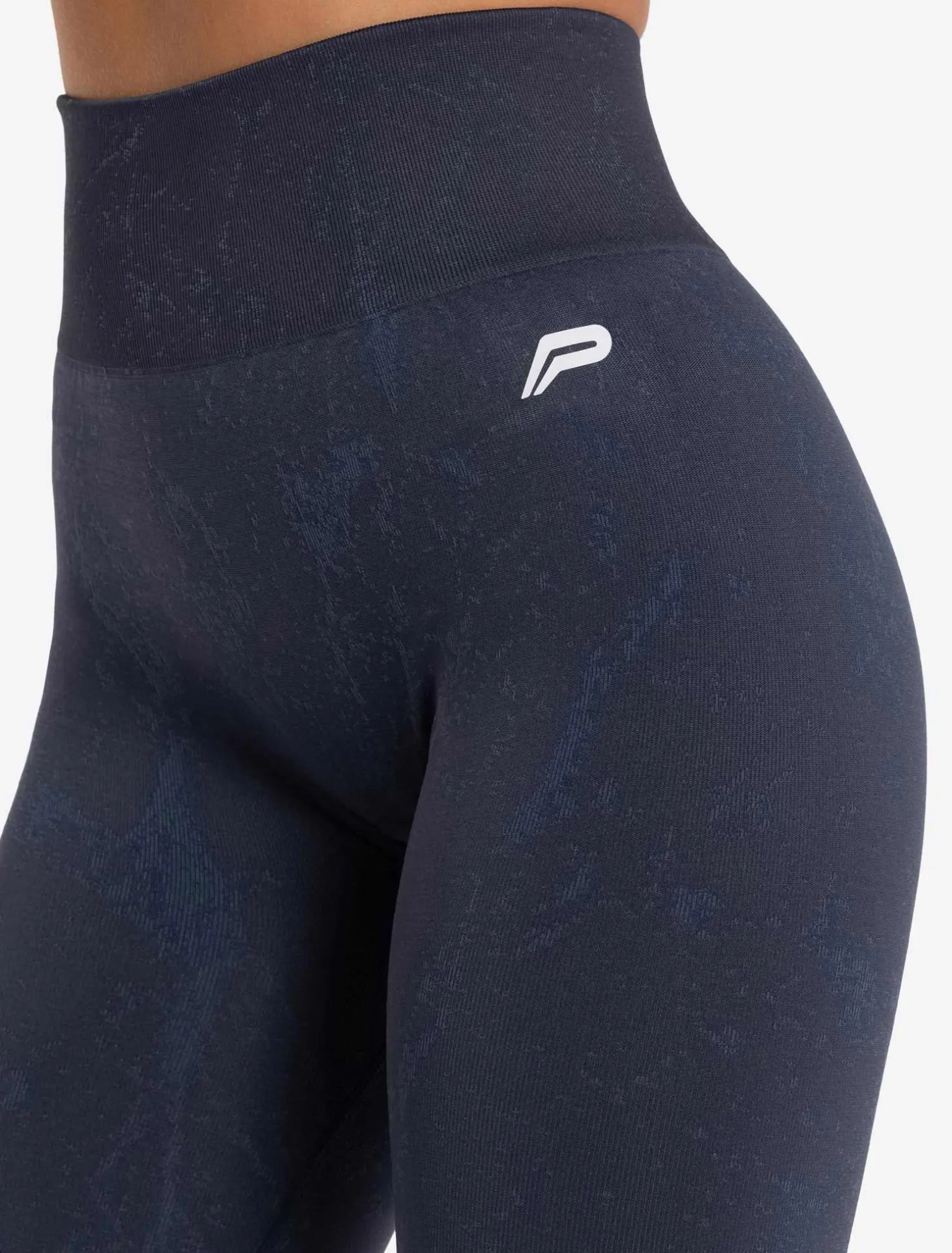 Marble Seamless Leggings Navy