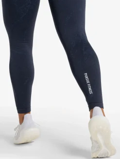 Marble Seamless Leggings Navy