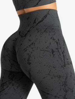 Marble Seamless Leggings Shadow Grey