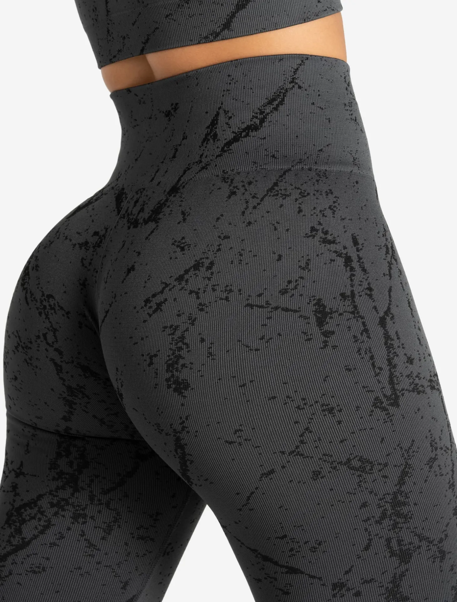 Marble Seamless Leggings Shadow Grey