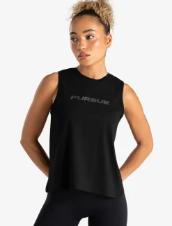 Open Back Full Length Vest Black