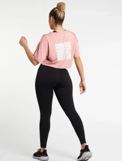 Oversized Crop T-Shirt Dusky Pink