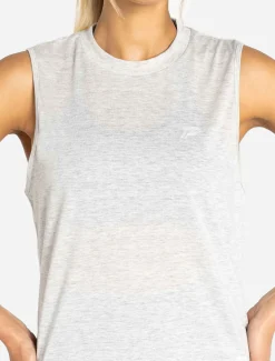 Oversized Graphic Tank Light Grey
