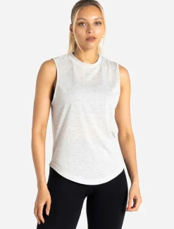 Oversized Graphic Tank Light Grey