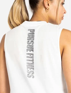 Oversized Graphic Tank White