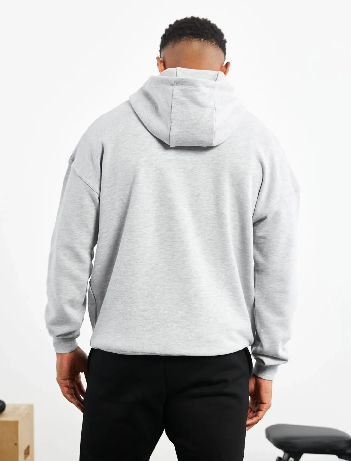 Oversized Hoodie Grey Marl