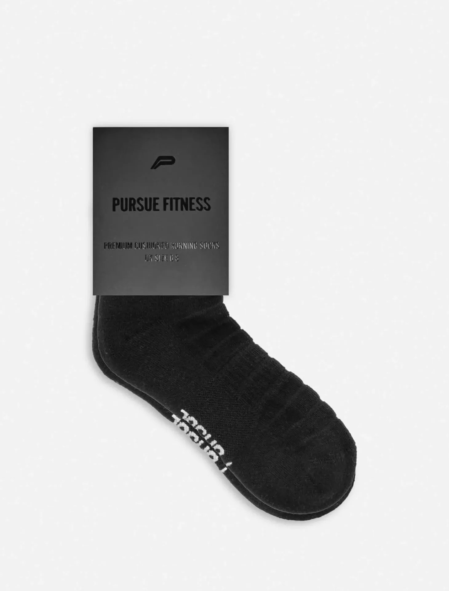 Premium Cushioned Running Socks Black