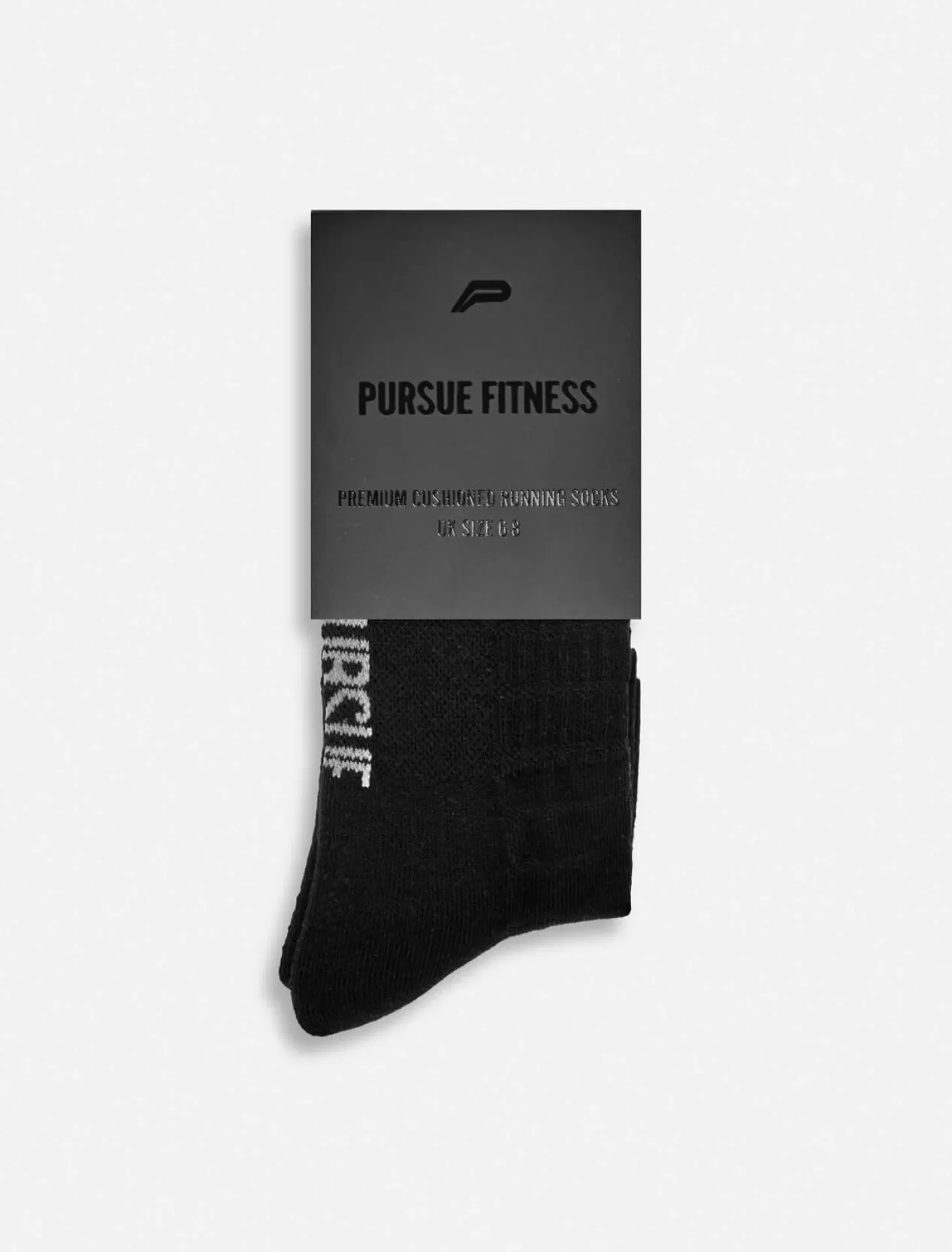 Premium Cushioned Running Socks Black