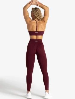 Scrunch Seamless Adjustable Sports Bra Dark Cherry