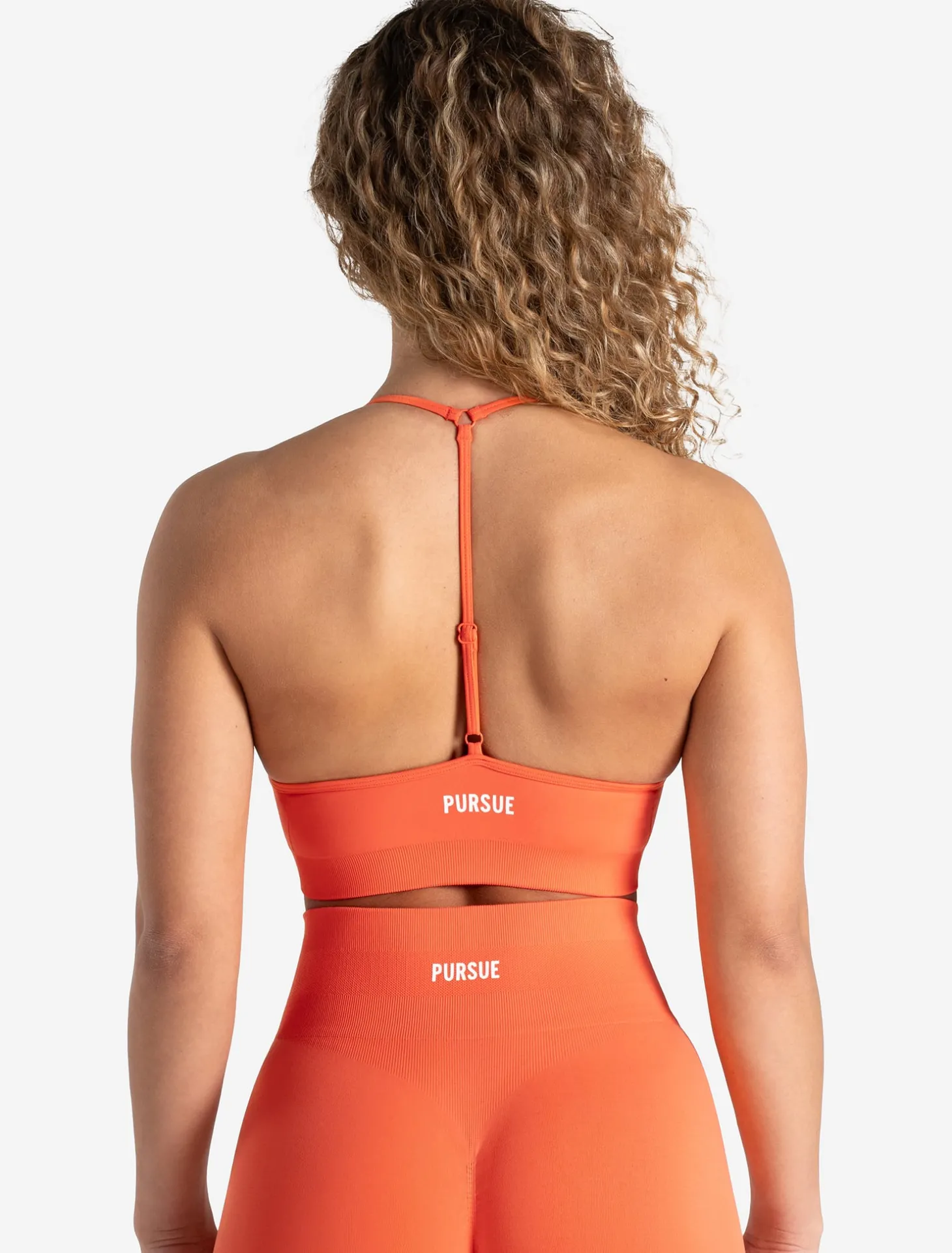 Scrunch Seamless Adjustable Sports Bra Bright Coral