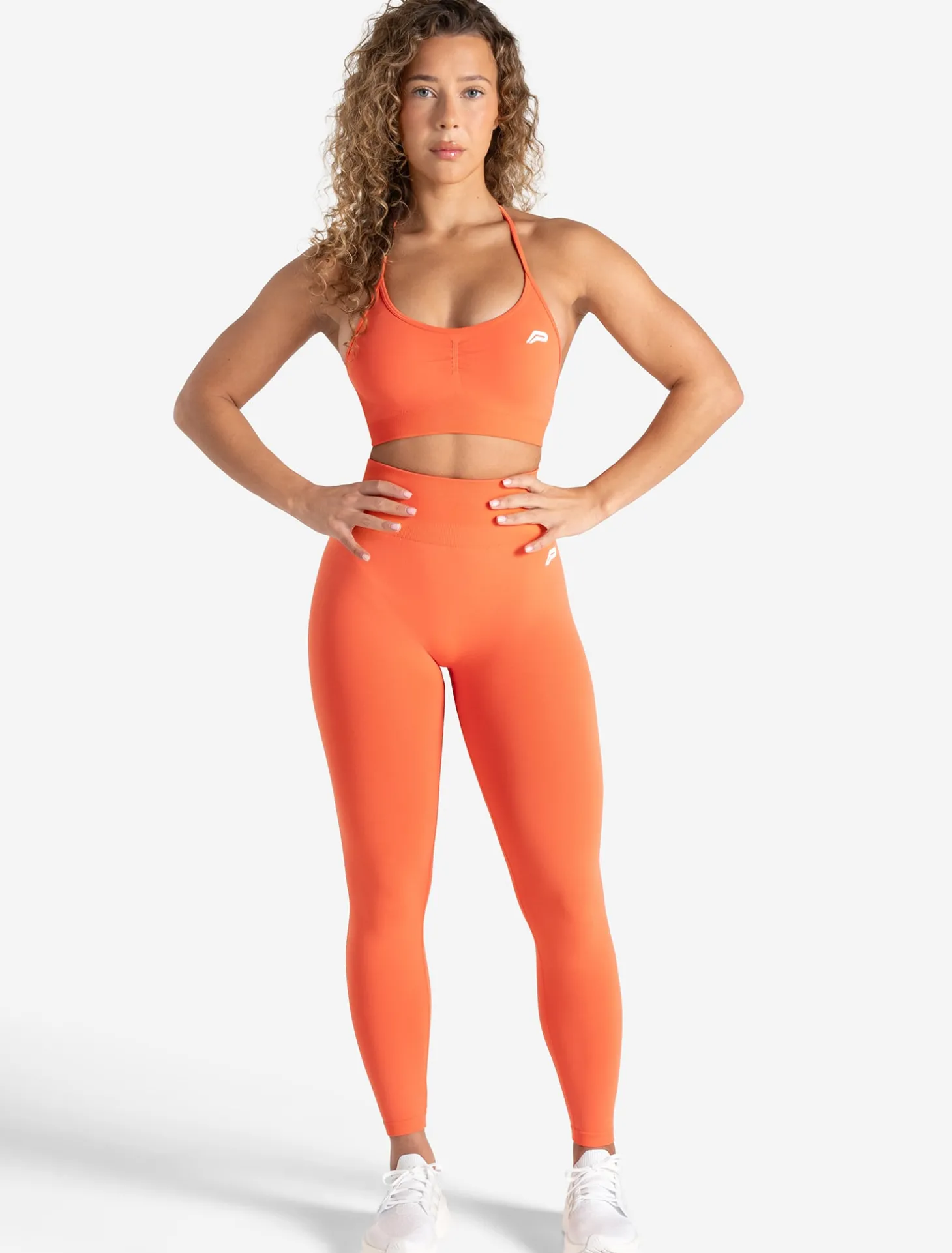 Scrunch Seamless Adjustable Sports Bra Bright Coral