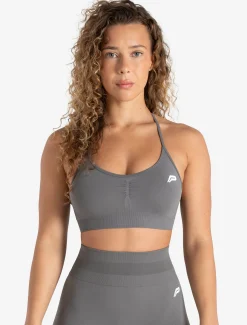 Scrunch Seamless Adjustable Sports Bra Mid Grey