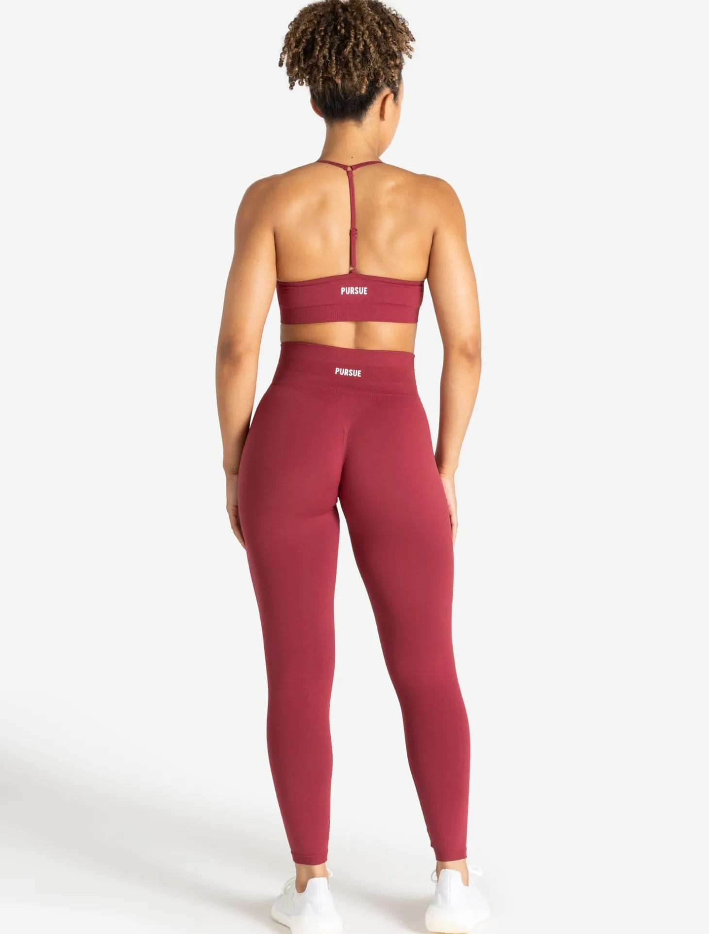 Scrunch Seamless Adjustable Sports Bra Raspberry
